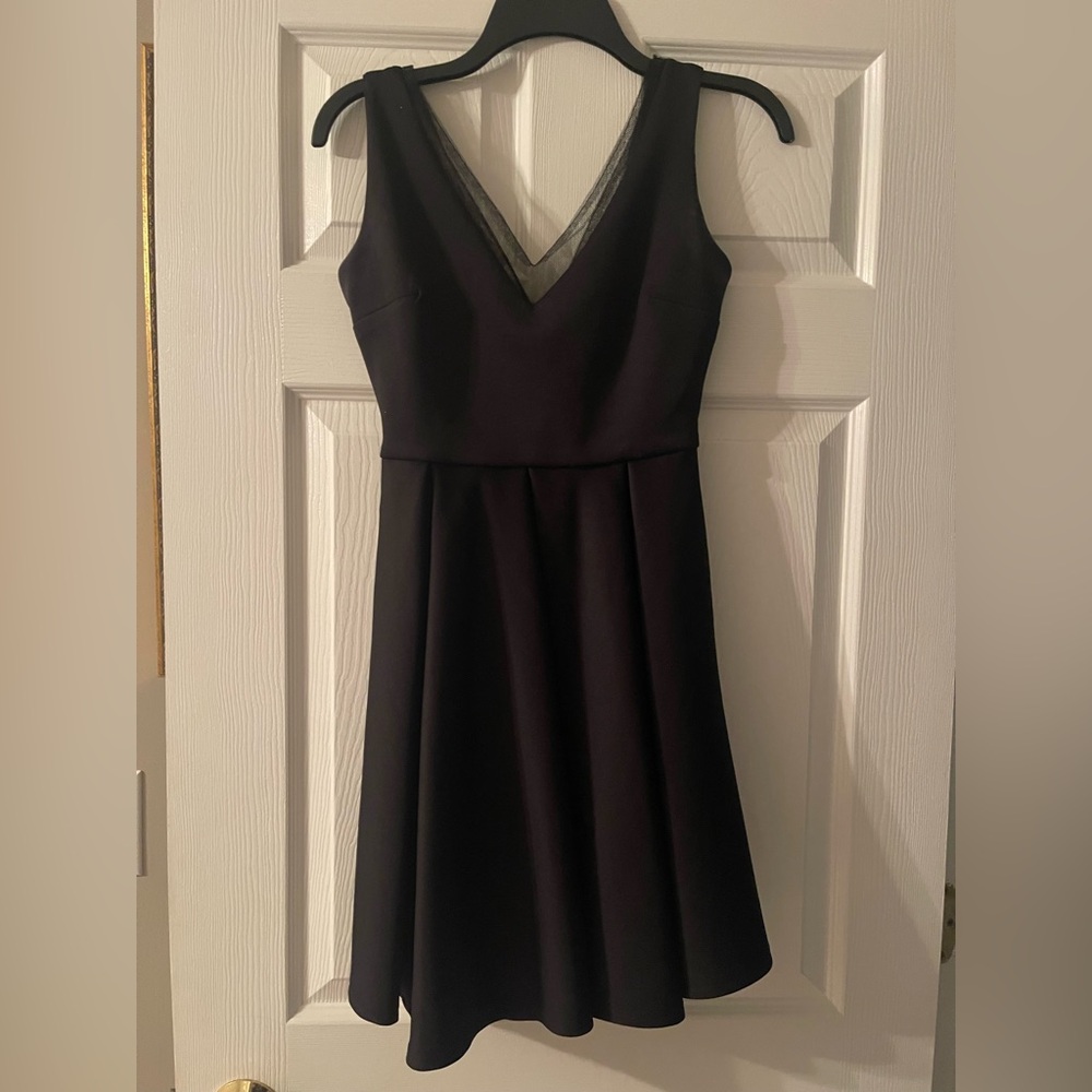 Alyce Paris Black V-Neck Mini Dress